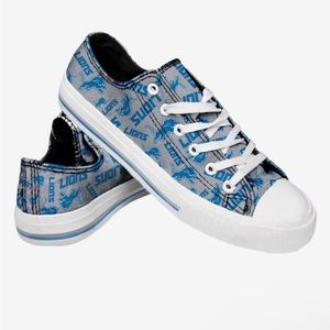 Detroit Lions FOCO Canvas Shoes - Size 10